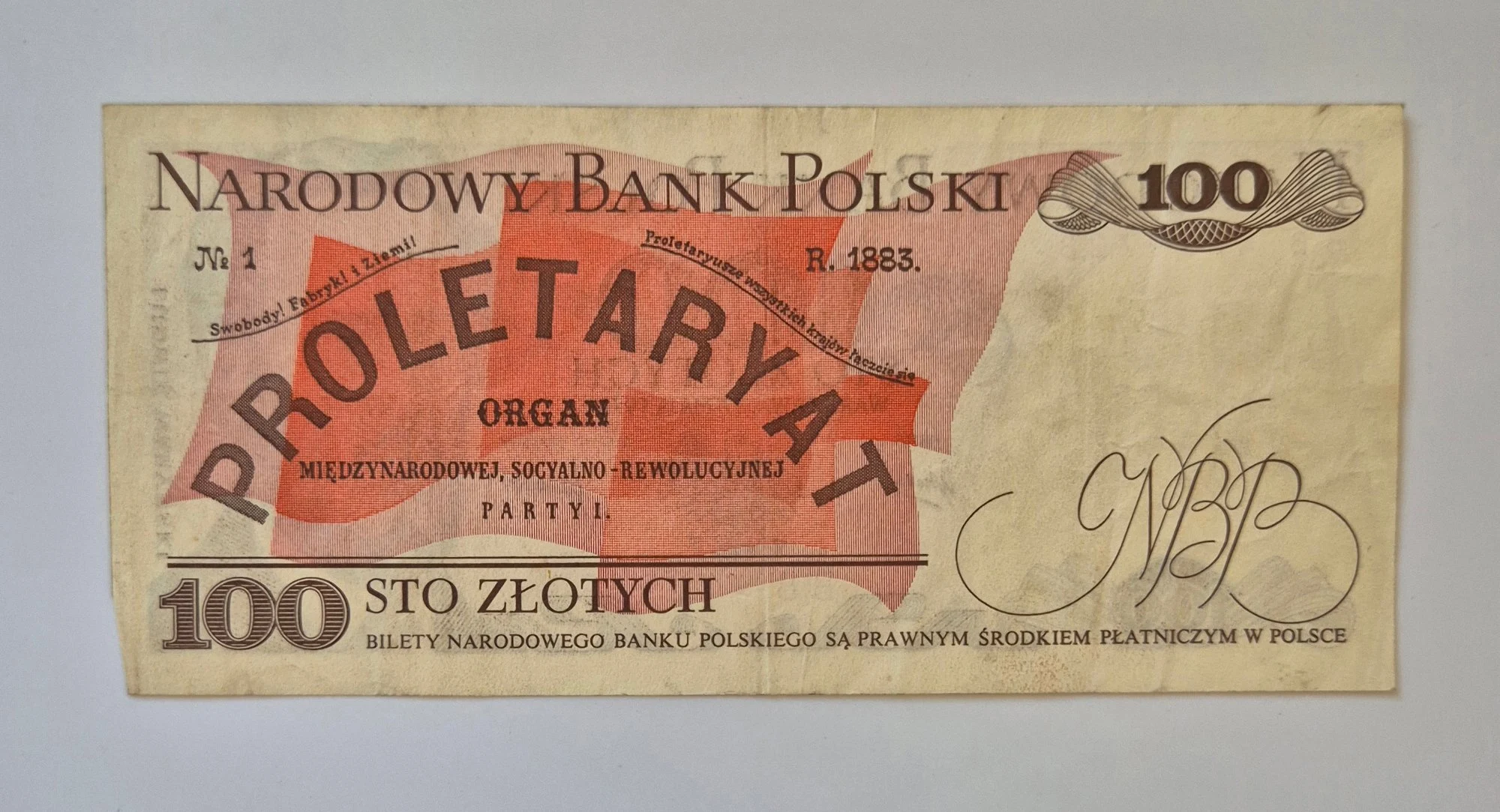 100 złotych 1976 (Ludwik Waryński)
