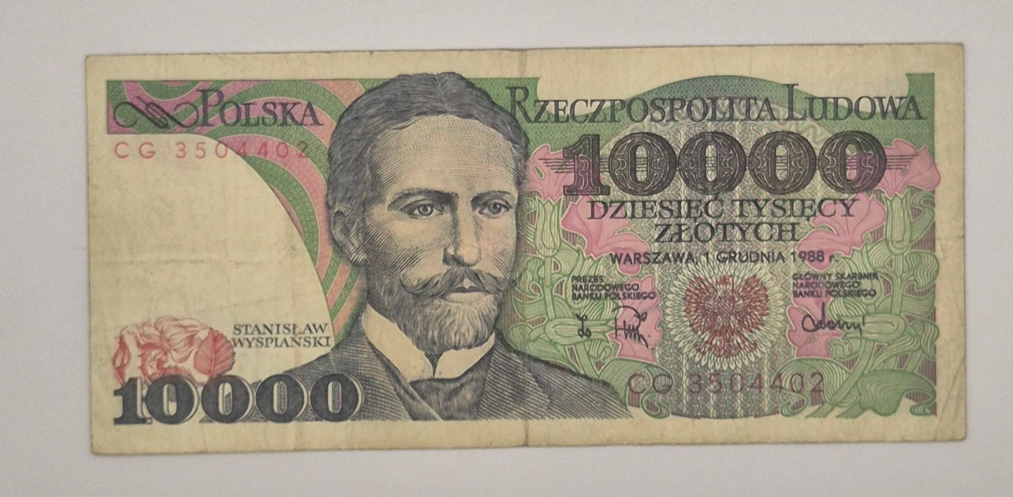 10 000 złotych 1988 (Stanisław Wyspiański)