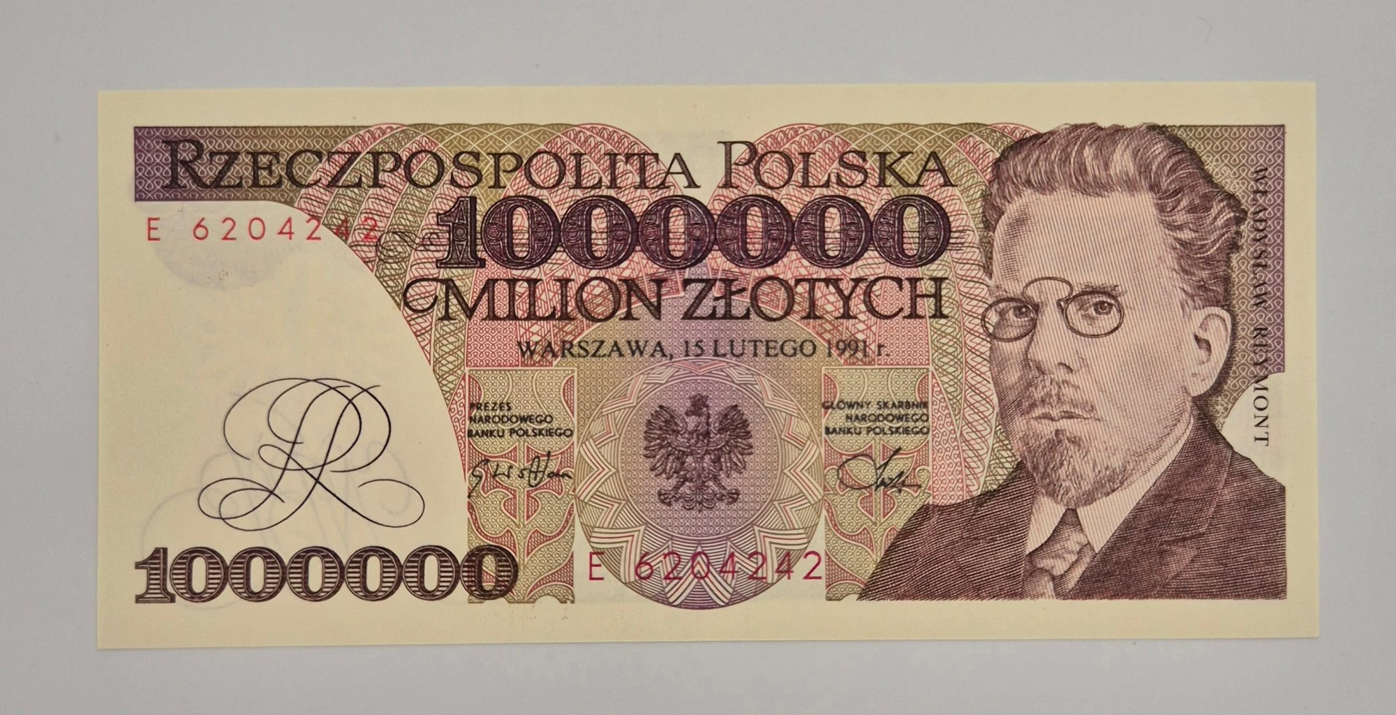 1 000 000 złotych 1991 (Władysław Reymont)