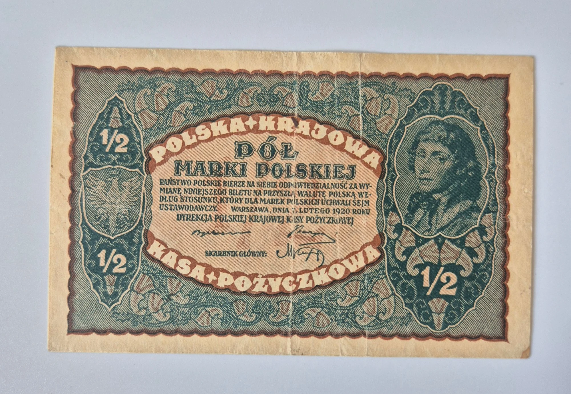 1/2 marki wiedeńska (1920)