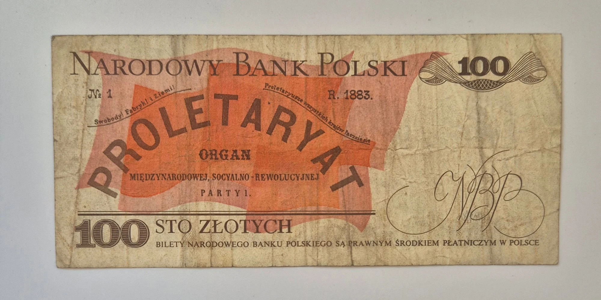 100 złotych 1975 (Ludwik Waryński)