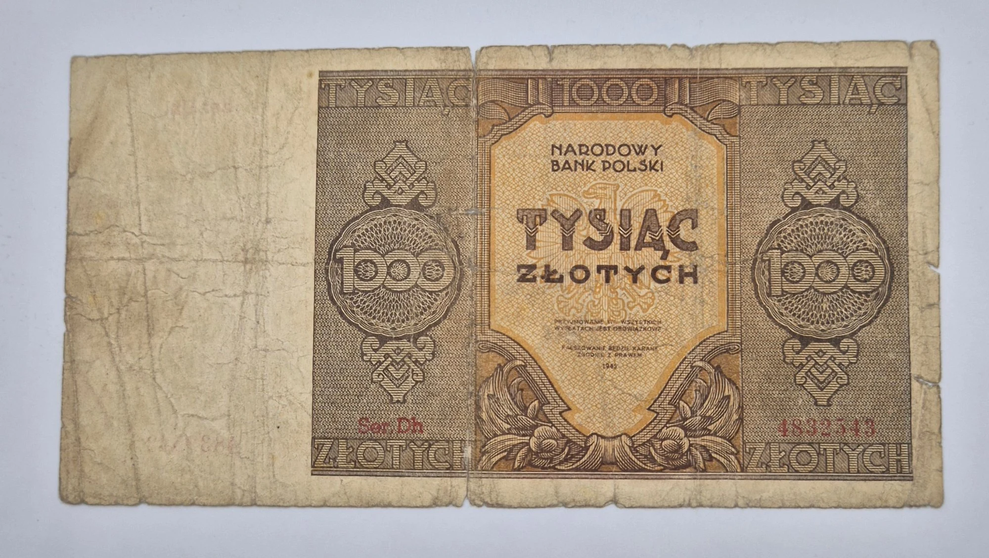 1000 złotych 1945