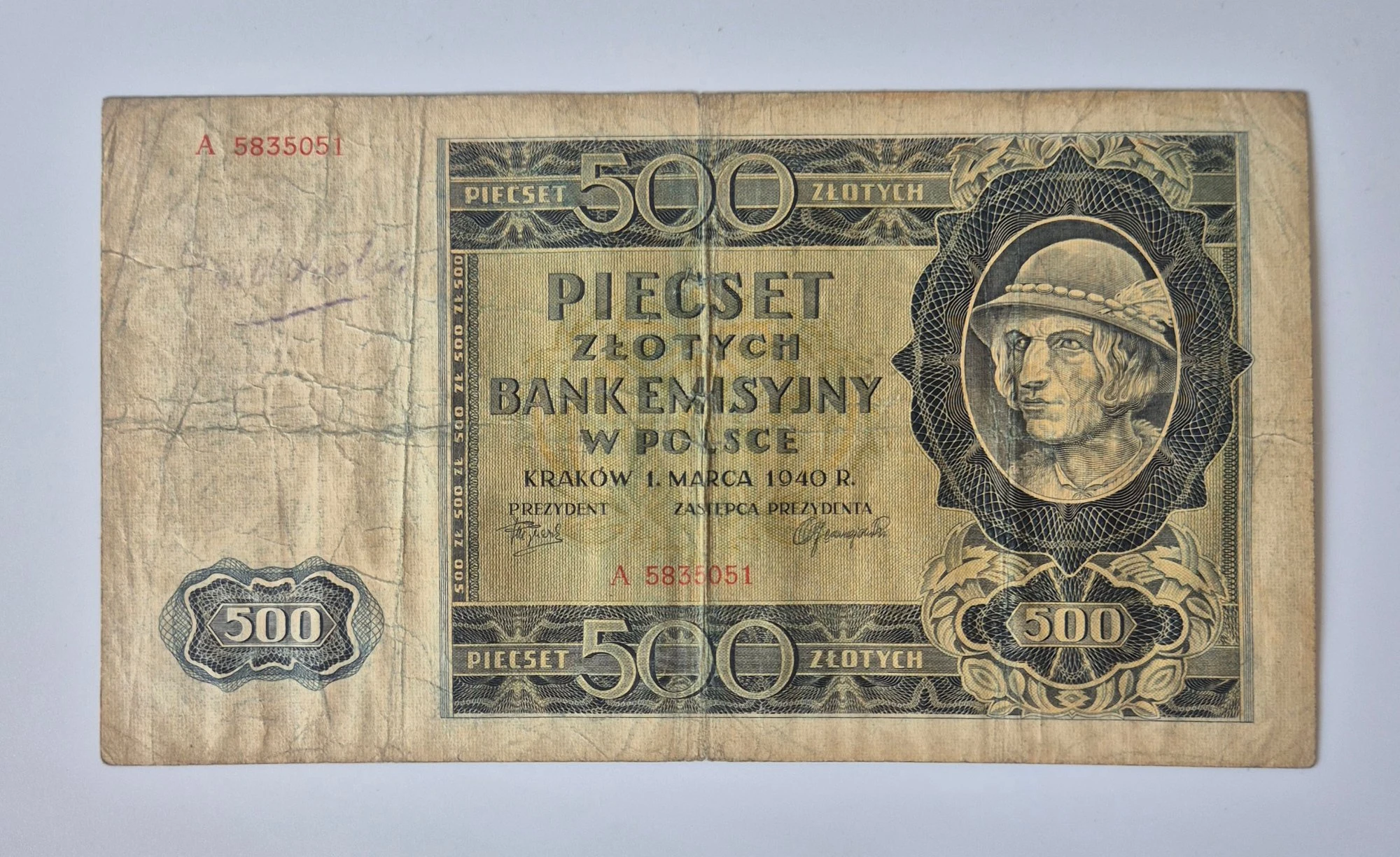 500 złotych (1940)