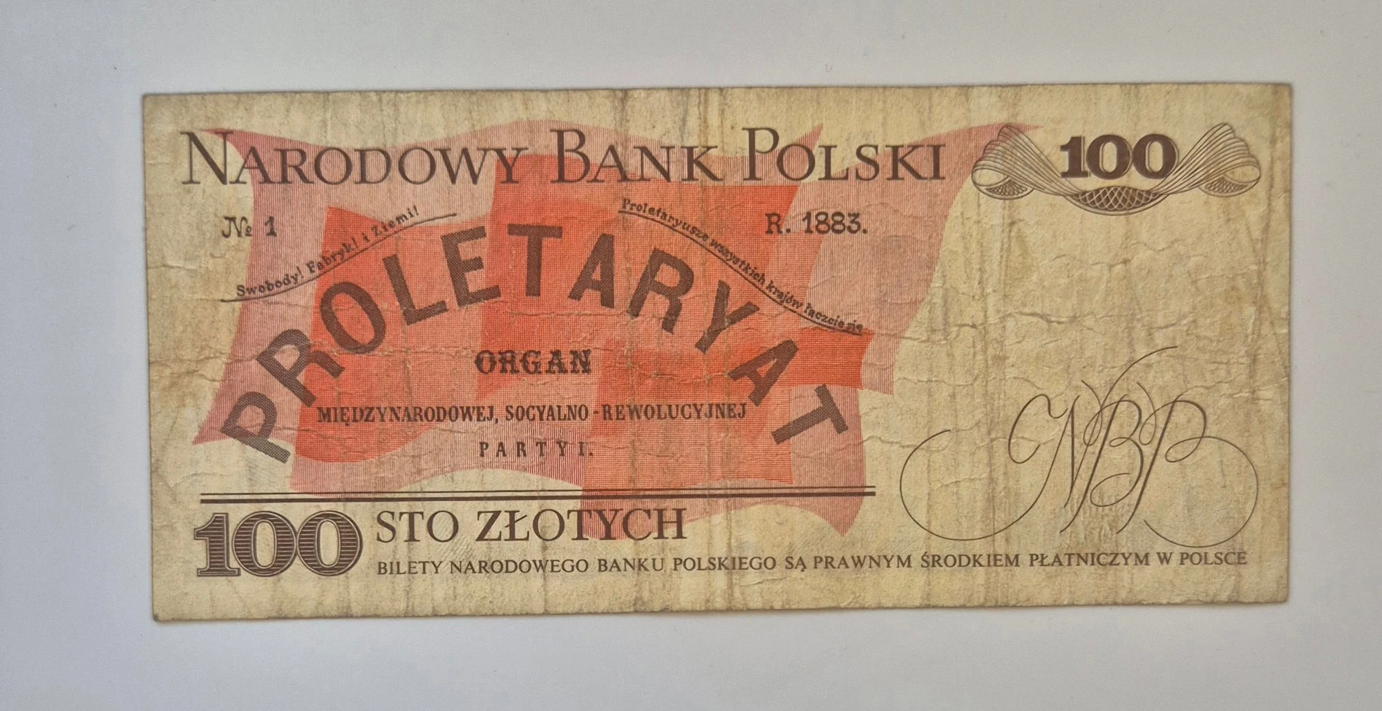 100 złotych 1975 (Ludwik Waryński)