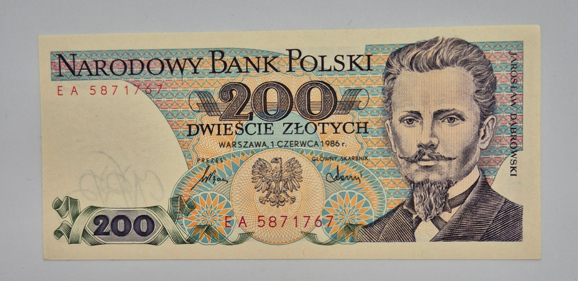 200 złotych 1986 (Jarosław Dąbrowski)