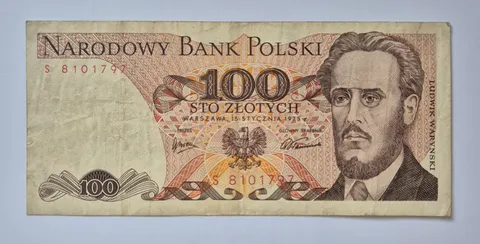 100 złotych 1975 (Ludwik Waryński)