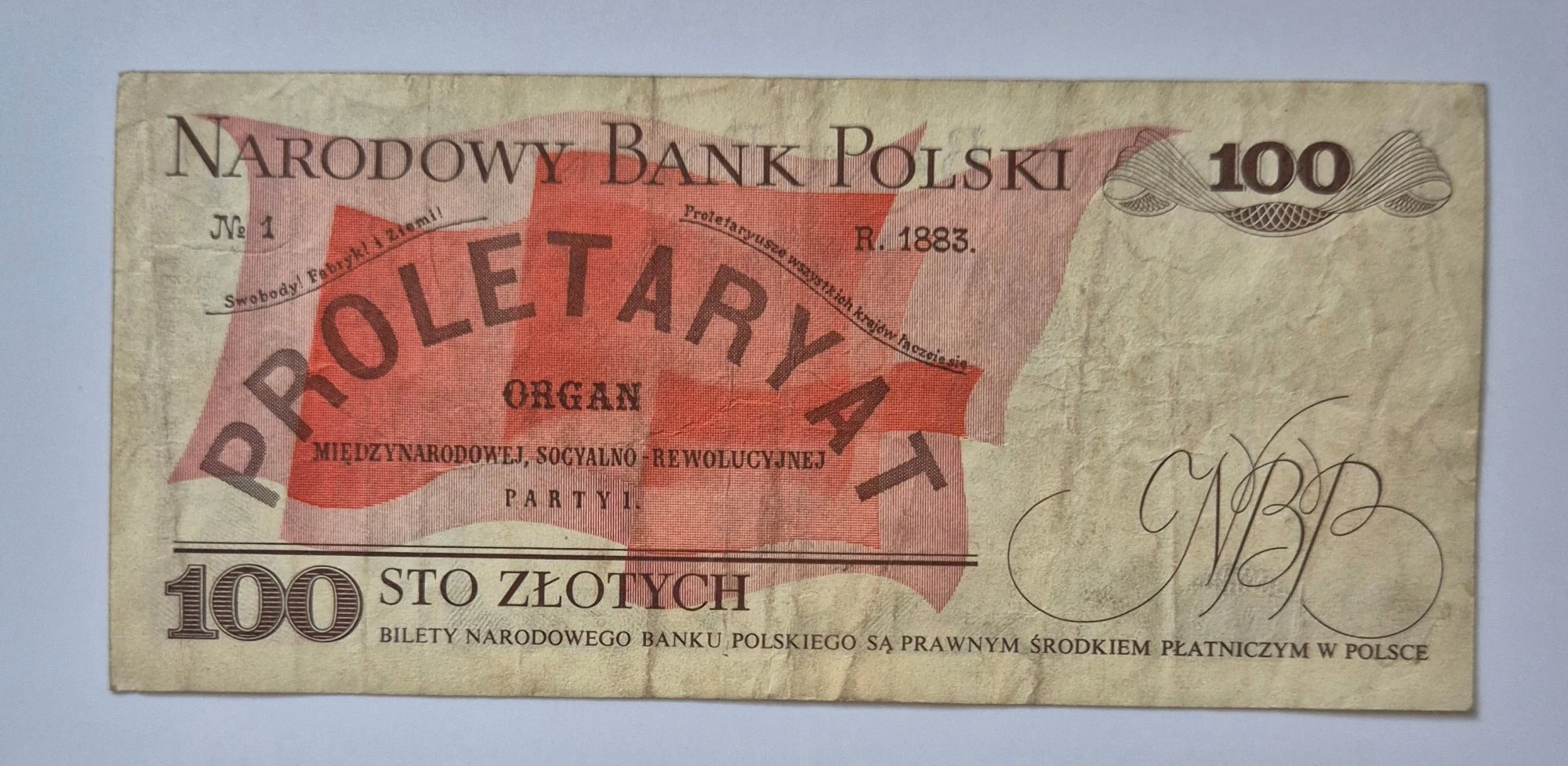 100 złotych 1975 (Ludwik Waryński)