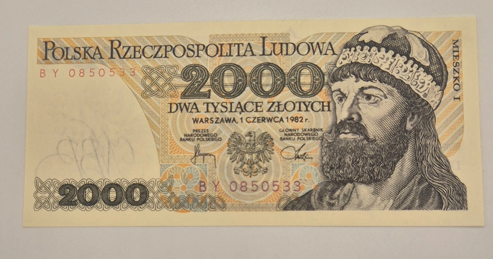 2000 złotych 1982 (Mieszko I)