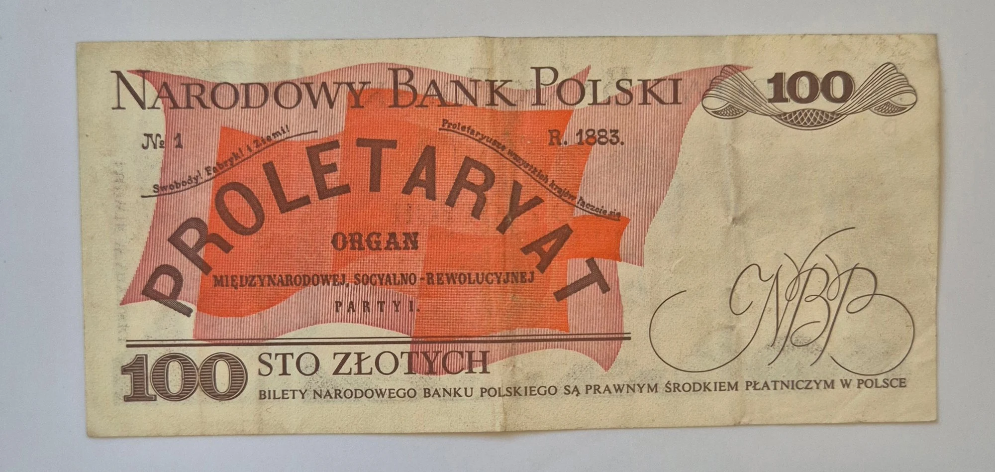 100 złotych 1975 (Ludwik Waryński)