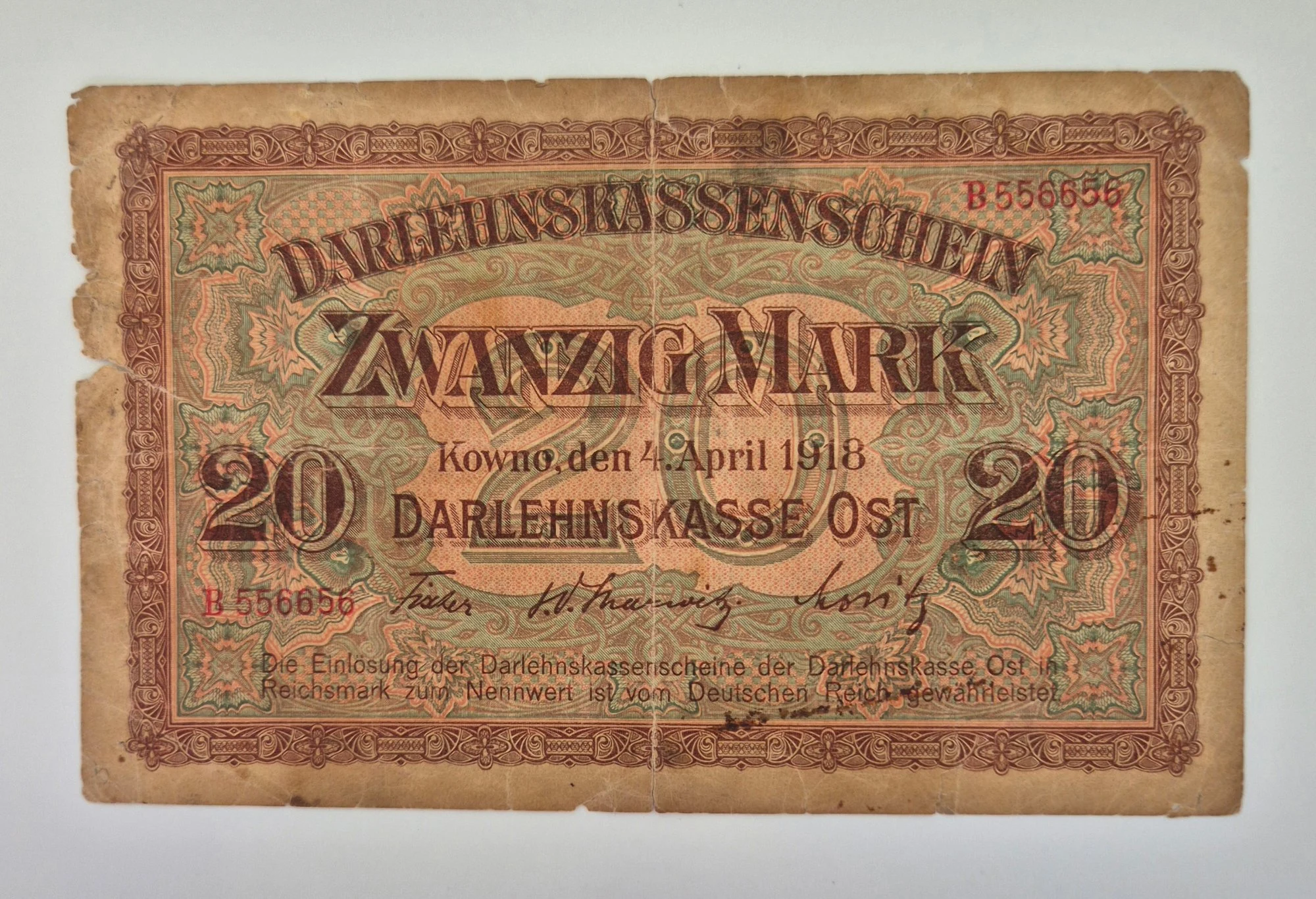 20 marek 1918, Okupacja Niemiecka Kowno