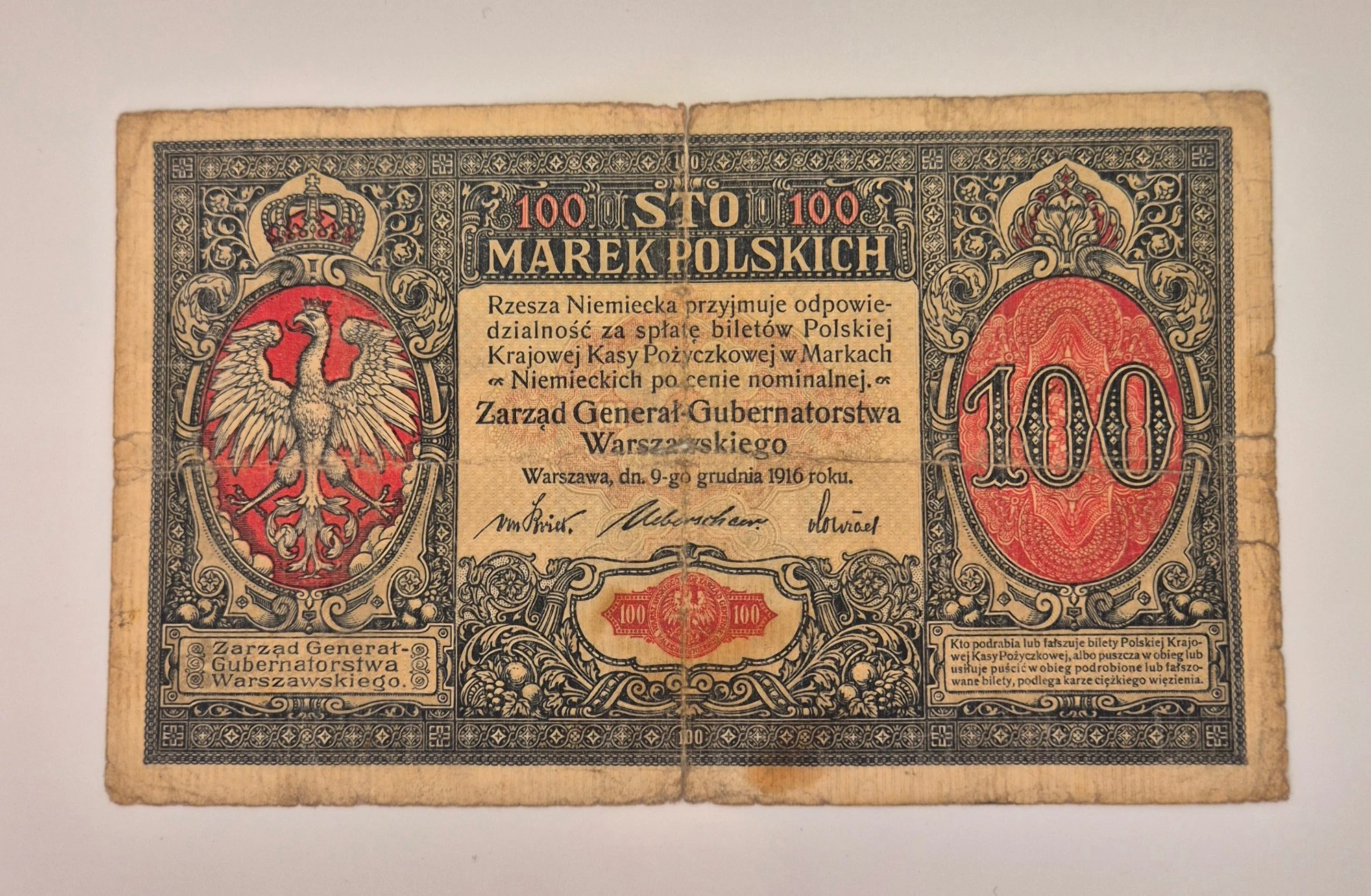 100 marek generał (1916)