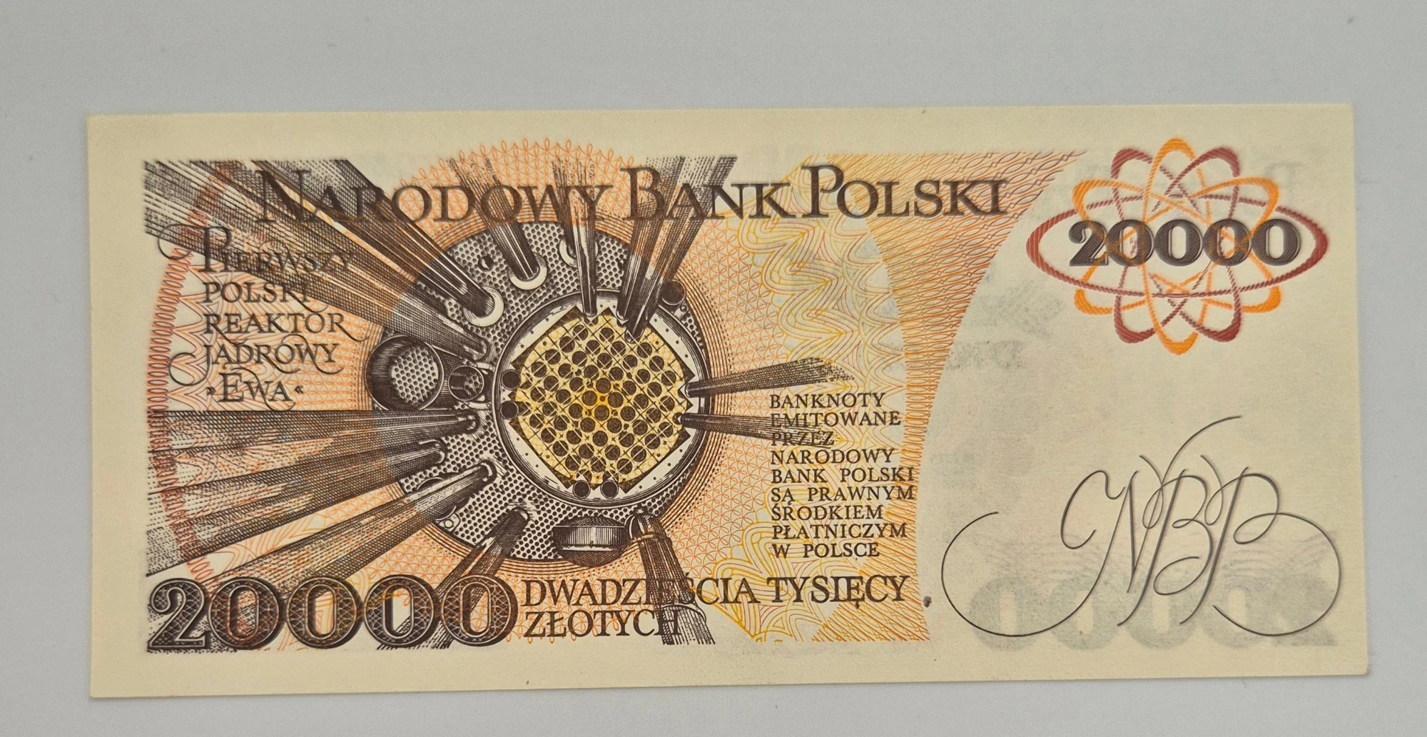 20 000 złotych 1989 (Maria Skłodowska-Curie)